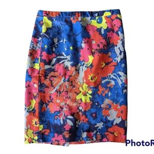 LOFT Floral Pencil Skirt Size 2